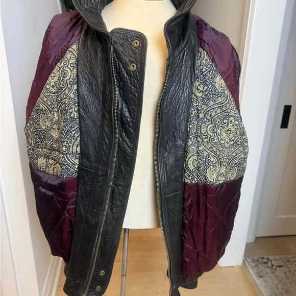 Vintage Nautica Genuine Leather Jacket Men’s Size 46 Black - Picture 8 of 11